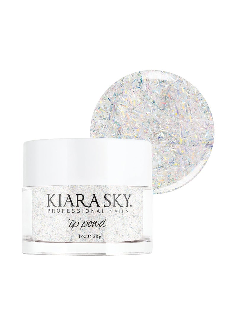 KIARA SKY - Kiara Sky Long Lasting Nail Dip Powder Silver Tones 1 oz, Shooting Star - Image 1