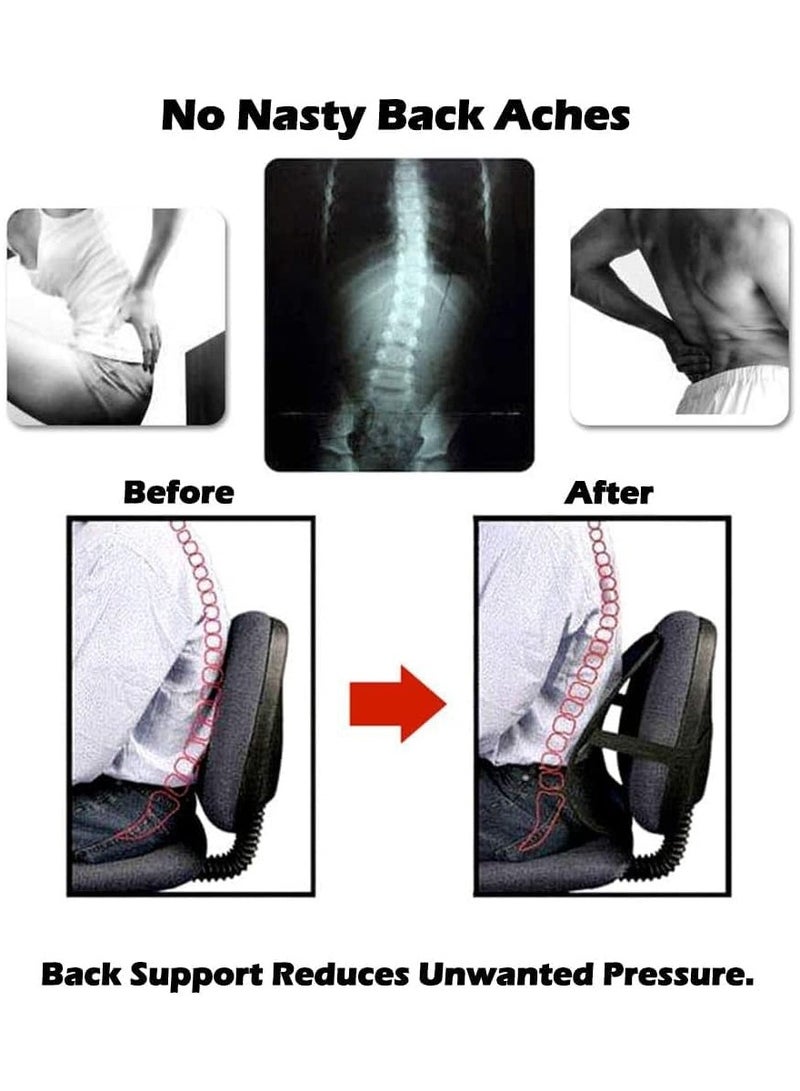 Yuwell Air Flow Lumbar Support Cushion Car Seat Supports Cushion Waist Pad Comfortable Mesh Chair Relief Lumbar Back Pain Support Car Cushion Office Seat Chair - Image 4