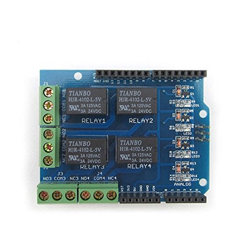 HiLetgo 5V 4 Channel Relay Shield for UNO R3 - Image 2