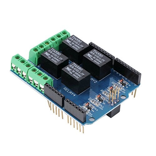 HiLetgo 5V 4 Channel Relay Shield for UNO R3 - Image 1