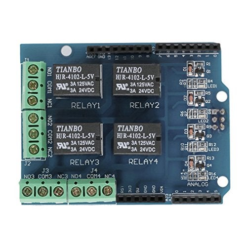 HiLetgo 5V 4 Channel Relay Shield for UNO R3 - Image 3