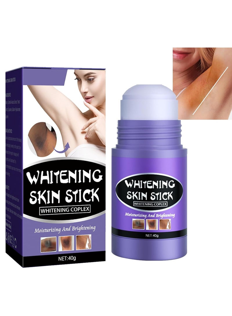 EELHOE عصا تبييض تحت الإبط، إزالة الروائح الكريهة، عصا معجون تفتيح البشرة، كريم تبييض للأجزاء الحساسة تحت الإبط، للركبتين والمرفقين، كريم ترطيب للعناية بالبشرة - Image 1