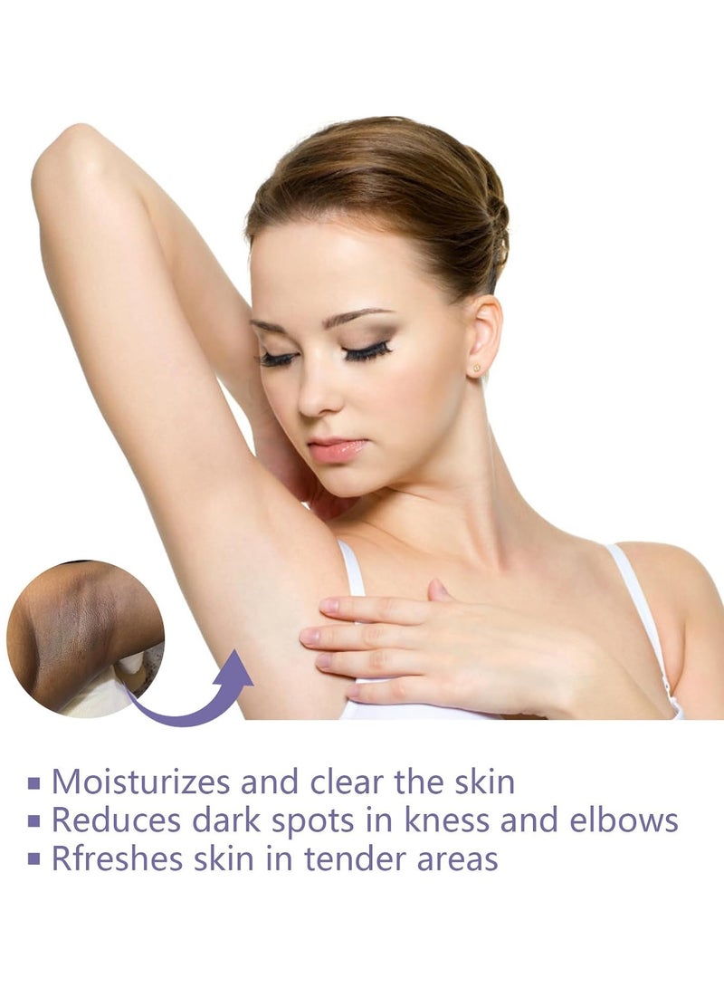 EELHOE عصا تبييض تحت الإبط، إزالة الروائح الكريهة، عصا معجون تفتيح البشرة، كريم تبييض للأجزاء الحساسة تحت الإبط، للركبتين والمرفقين، كريم ترطيب للعناية بالبشرة - Image 3