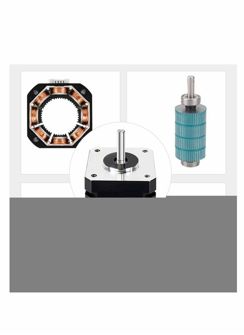 KASTWAVE Nema17 Stepper Motor Bipolar 42 Motor 4-Lead Wire with 1m Cable (1Pack, 23mm )  - Image 4