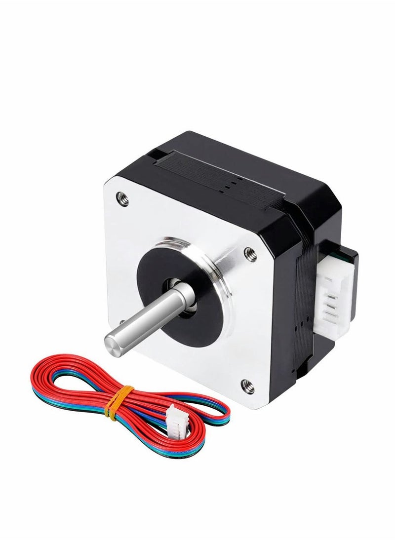KASTWAVE Nema17 Stepper Motor Bipolar 42 Motor 4-Lead Wire with 1m Cable (1Pack, 23mm )  - Image 2