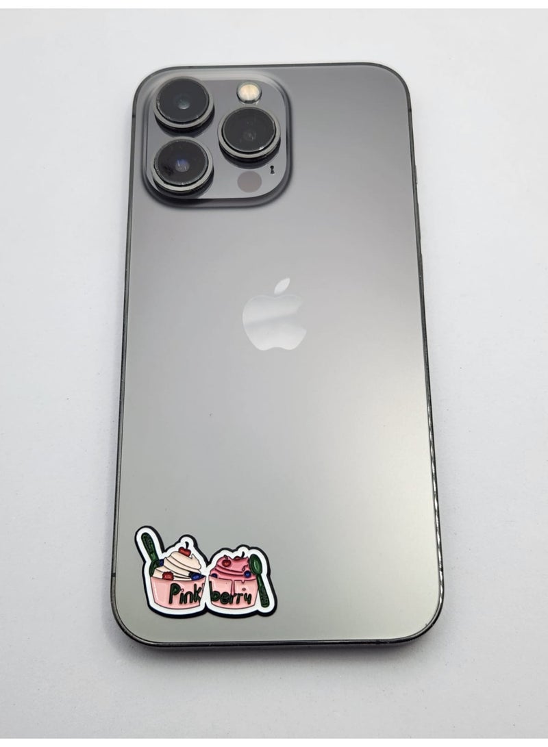 Kipfy Pinkberry Metal Sticker – 3D Decorative  with Strong Adhesive for Car, Laptop & Wall - Image 4