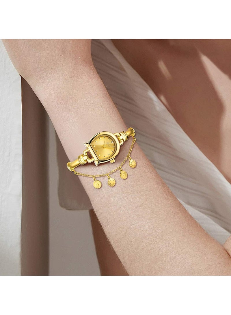 MISS FOX Luxury U-Shaped Horseshoe Women's Quartz Watch Minimalist Waterproof Design with Exquisite Bracelet - Image 2