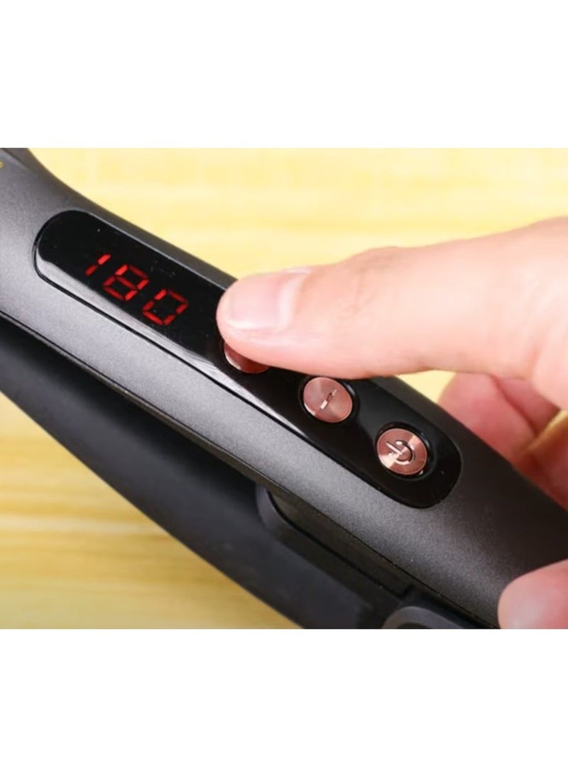 Denx 4in1 Hair Styling Tool with Four Interchangeable Ceramic Plates Adjustable Temperature Hair Straightener for Salon and Home Use - Image 1