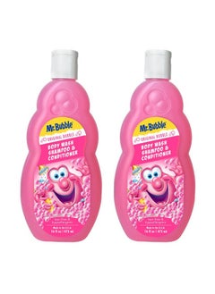 Mr. Bubble Mr. Bubble Kids Original 3in1 Shampoo, Conditioner, Body Wash - Hypoallergenic, Tear Free Bubble Gum Scented, Creates Big Bubbles In The Tub And Shower (Pack Of 2 Bottles, 16 fl oz Each)  - Image 1