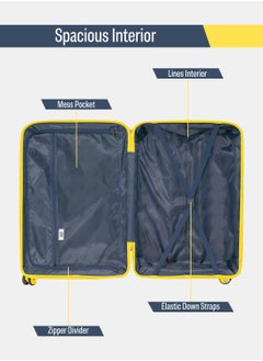 BRITISH TOURISTER 3-Piece Hardshell Polypropelene Spinner Luggage Set (Small, Medium, Large) - Peacock Blue  - Image 5