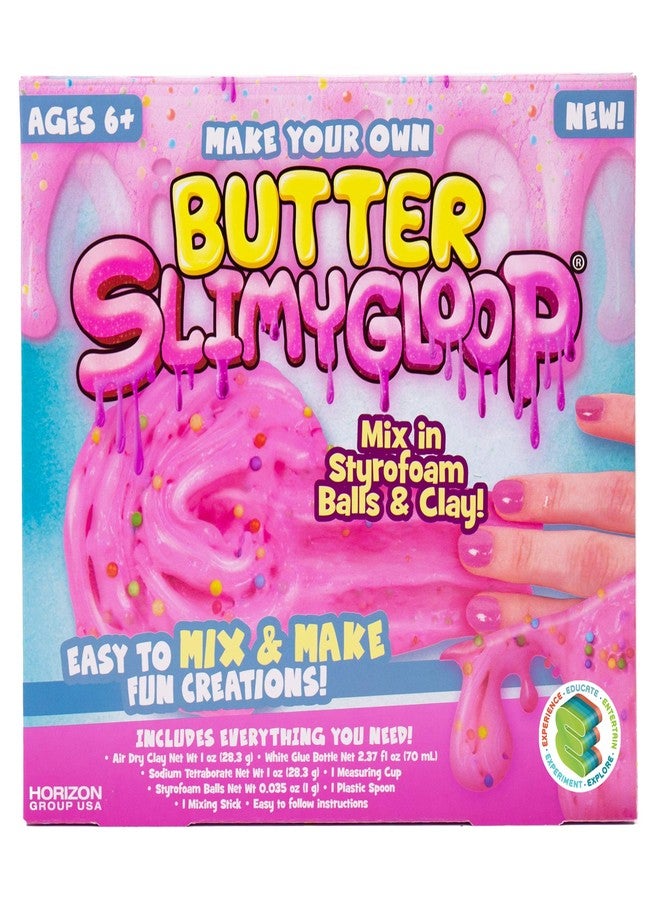 Slimygloop Make Your Own Cookie Butter DIY Slime Kit by Horizon Group USA, Mix & Create Super Stretchy, Squishy, Gooey, Buttery, Putty, Slime - Pink - Image 2