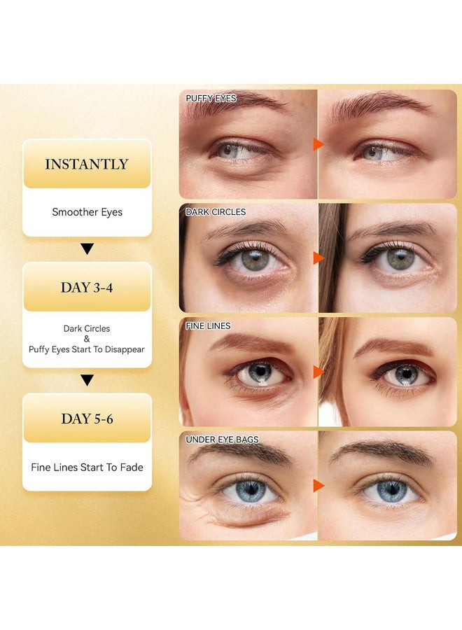 CLOUDTAB 24K Gold Under Eye Patches | 60 Pcs Cooling Gel Pads | Hydrogel Collagen Eye Mask for Dark Circles, Puffiness & Wrinkles - Hydrating & Revitalizing Skincare for Bright, Refreshed Eyes - Image 4