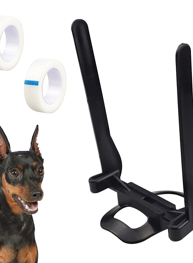 Excefore Dog Ear Care Tool, Pet Dog Ear Fixed Support Up Correction Vertical Stand for Doberman Pinscher Dog Samoyed in Black - Image 1