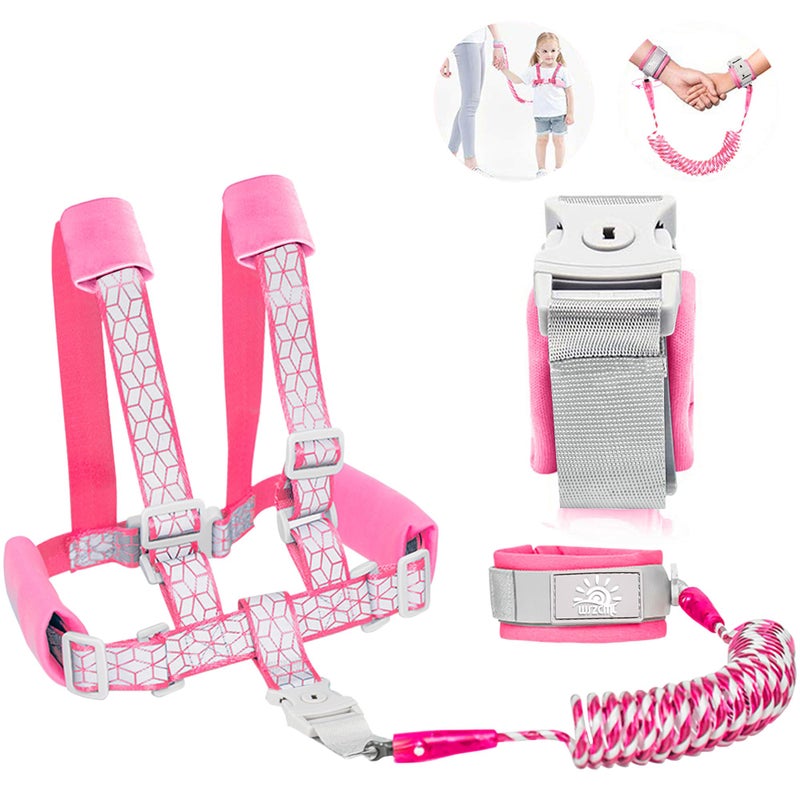 WSZCML Toddler Leash -Anti Lost Wrist Link for Toddlers -Toddler Harness with Lock for Kids,Baby Leash,Leash for Toddlers,Wrist Leashes,Child Leashes for Toddlers,Upgrade with Reflective Tape Liner for Kids - Image 1