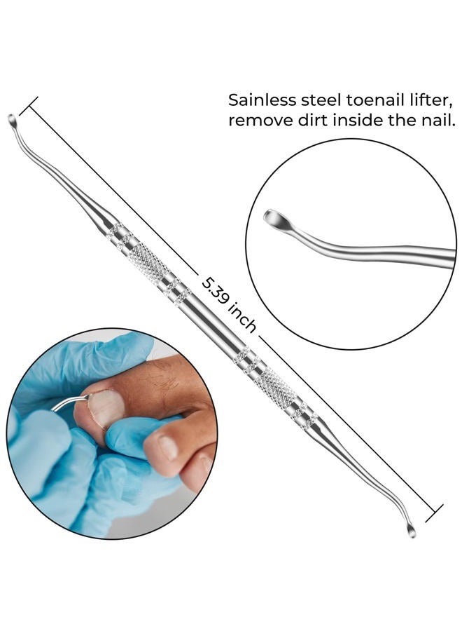 JTIEO 12PCS Ingrown Toenail Tool Ingrown Toenail Treatment Pedicure Toolsï¼Å'Ingrown Toenail Tool Kit Nail Clipper Set Pedicure Kit Ingrown Toenail Pedicure Tool - Image 4