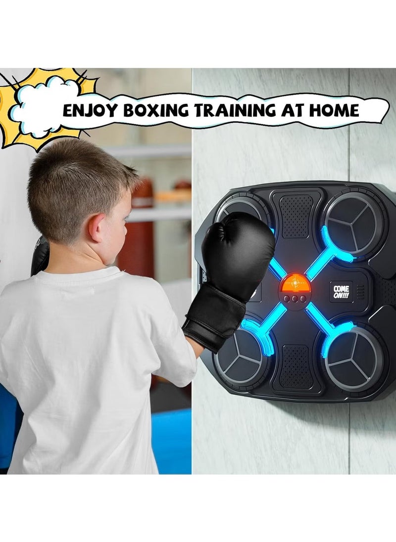JAJEEK Music Boxing Machine for Kids – Smart Bluetooth Boxing Machine with Boxing Gloves, Wall-Mounted Punching Equipment, Fun Workout Boxing Target Machine for Boys & Girls, Interactive Sports Toy - Image 2