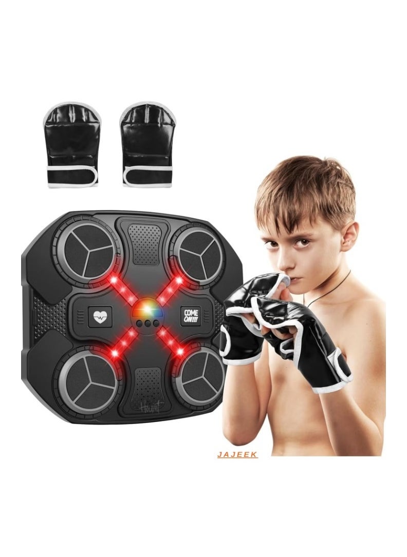 JAJEEK Music Boxing Machine for Kids – Smart Bluetooth Boxing Machine with Boxing Gloves, Wall-Mounted Punching Equipment, Fun Workout Boxing Target Machine for Boys & Girls, Interactive Sports Toy - Image 1