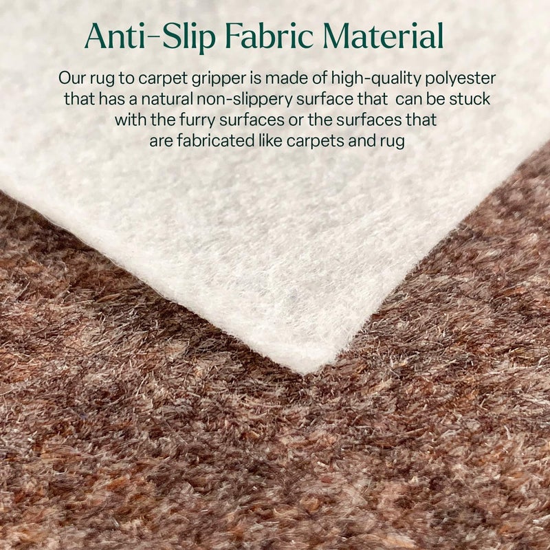 Winsome Non Slip Rug Gripper for Carpet with Adhesive Film for Extra Strength - Anti Slip Rug Underlay for Wrinkle Free Rugs - Ideal Rug to Carpet Gripper to Avoid Trip Hazard (60 x 90 cm) - Image 4
