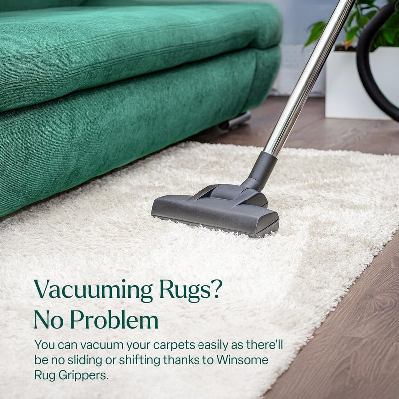 Winsome Non Slip Rug Gripper for Carpet with Adhesive Film for Extra Strength - Anti Slip Rug Underlay for Wrinkle Free Rugs - Ideal Rug to Carpet Gripper to Avoid Trip Hazard (60 x 90 cm) - Image 5
