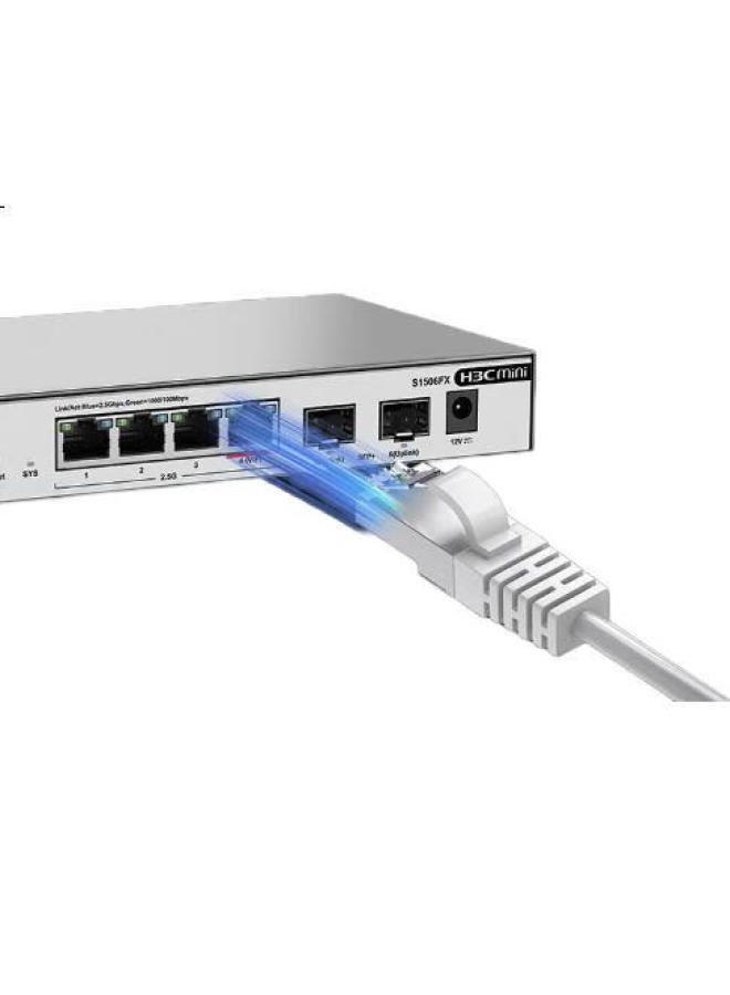 H3C S1506Fx 2.5G Switch With 4 2.5G Ethernet Ports And 2 10G Sfp+ Ports, Support Port Priority Forwarding, Network Hub Splitter, Suitable For Cat Stick Nas - Image 2