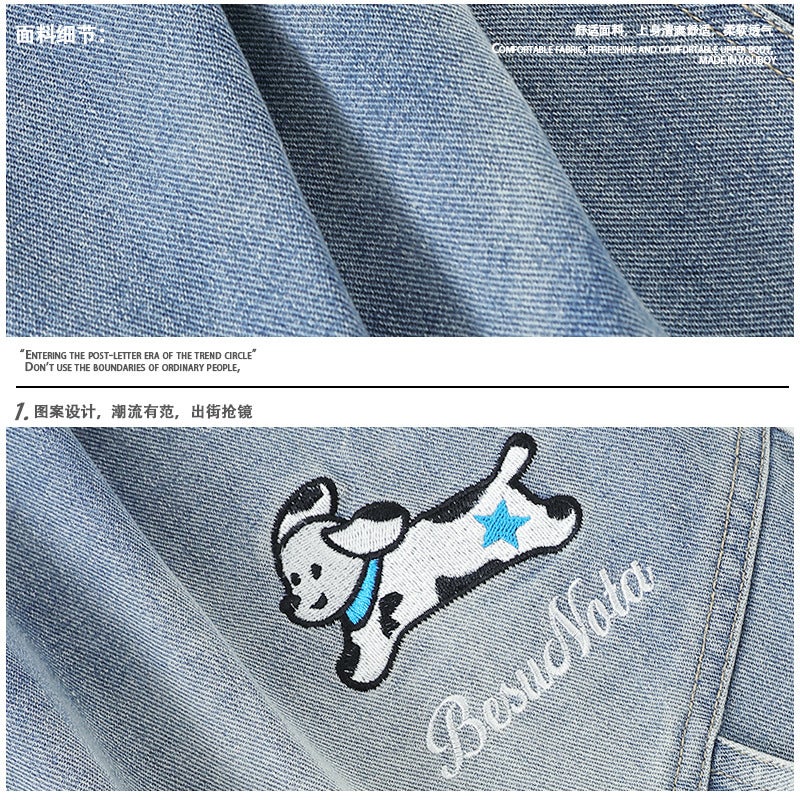 Unisex Classic Denim Jeans Loose Fit Daily Outdoor Wear - Image 5