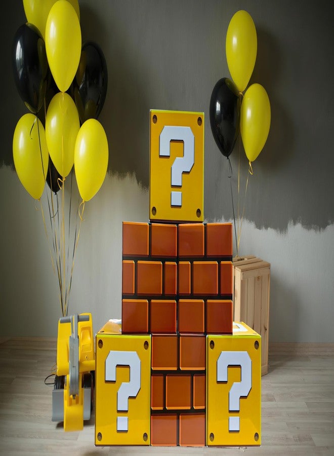 Eylola 6PCS Big Party Boxes For Birthday Party 11.8 x 11.8 Inch Question Boxes Brick Boxes For Video Game Theme Party Decorations - Image 4