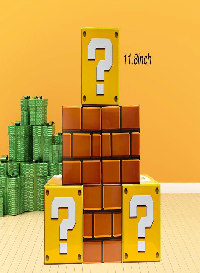 Eylola 6PCS Big Party Boxes For Birthday Party 11.8 x 11.8 Inch Question Boxes Brick Boxes For Video Game Theme Party Decorations - Image 2