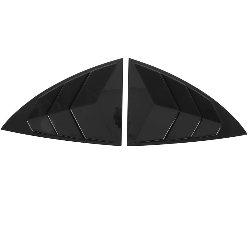 Side Window Spoiler Cover Varnish Black Replacement For Tesla Model Y 2021-2023 - Durable ABS Protection Side Window Louver - Cool Style Air Vent Shade For Car Exterior - Image 2