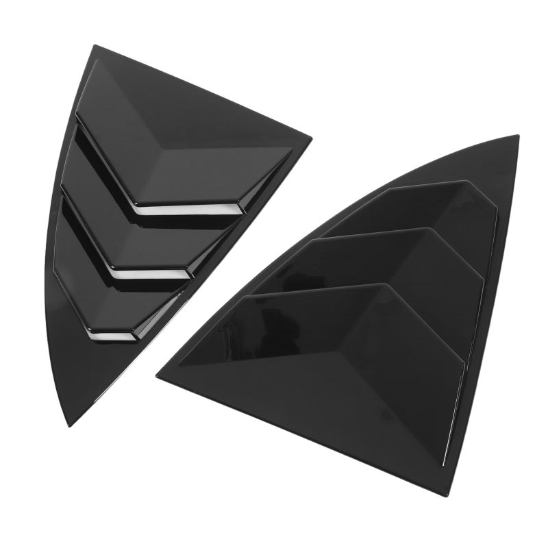 Side Window Spoiler Cover Varnish Black Replacement For Tesla Model Y 2021-2023 - Durable ABS Protection Side Window Louver - Cool Style Air Vent Shade For Car Exterior - Image 5