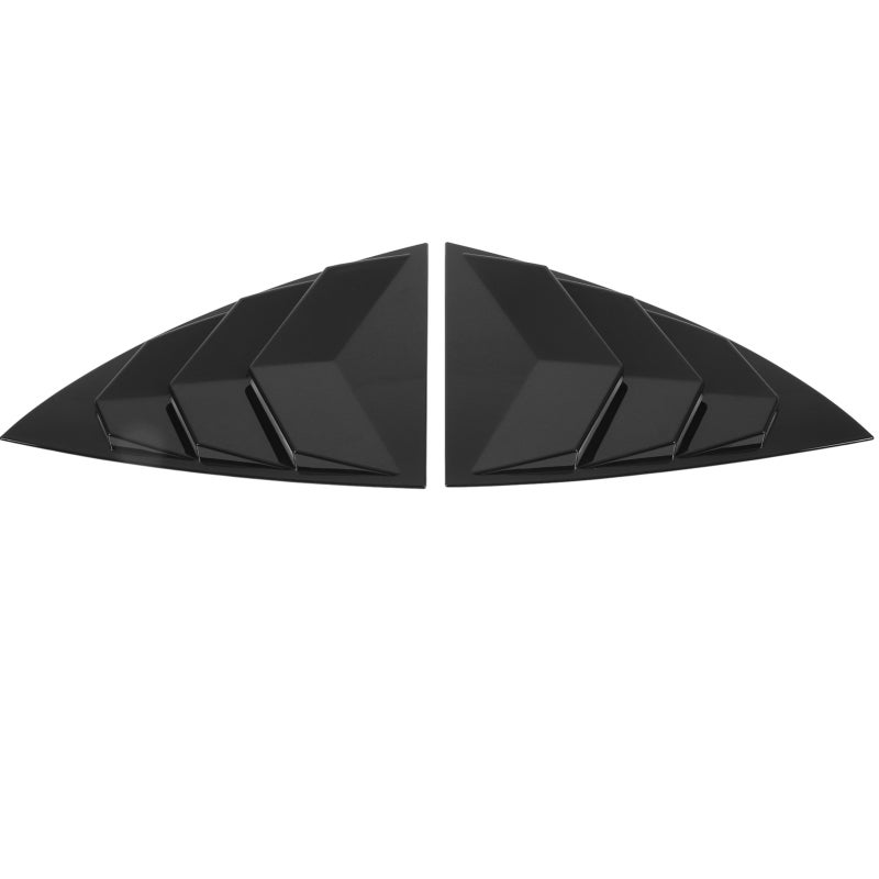 Side Window Spoiler Cover Varnish Black Replacement For Tesla Model Y 2021-2023 - Durable ABS Protection Side Window Louver - Cool Style Air Vent Shade For Car Exterior - Image 3