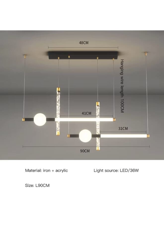 Best Power Modern Dimmable Chandelier 6838 LED Pendant Lights Indoor Lighting Hanging Lamp ideal choice for living rooms, dining areas, or bedrooms  - Image 2