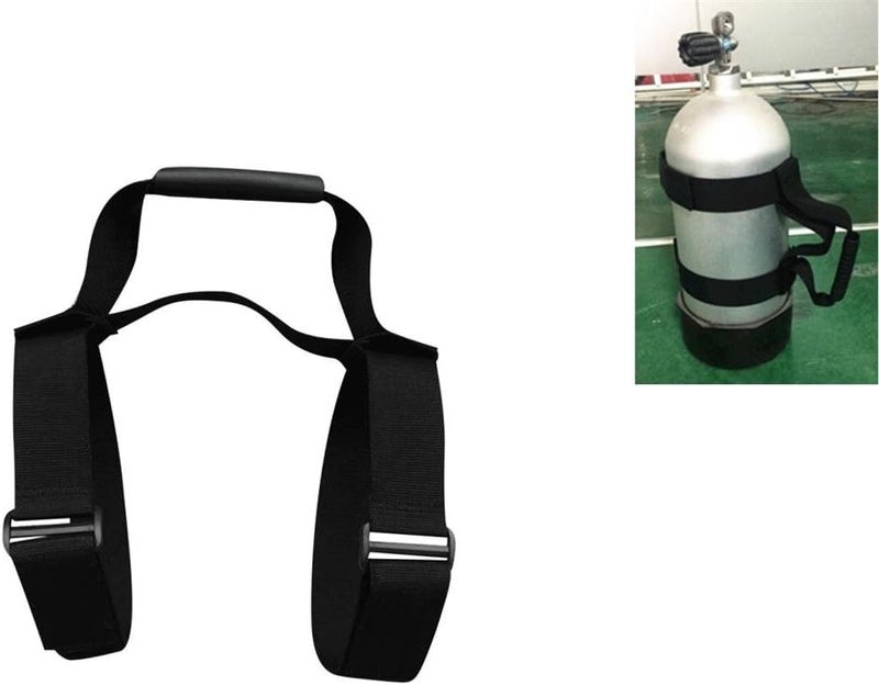 klarako Heavy Duty Fully Adjustable Strong Webbing Scuba Diving Diver Tank Air Cylinder Bottle Carrying Strap with Comfortable Handle - Image 5