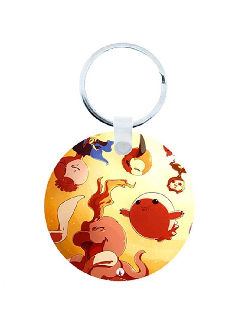 RKN Digimon Anime Wooden Keychain