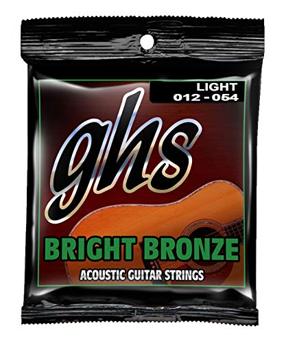 GHS Strings - Bright Bronze Acoustic Guitar Strings – Light Gauge 12-54 (BB30L Set) - 80/20 Bronze Copper-Zinc Alloy, Bright Tone, Extra Clarity, Long-Lasting Guitar Strings - Image 1