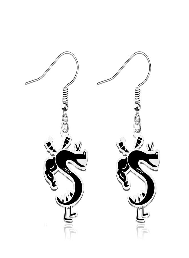 FAADBUK Cartoon Series Inspired Gift Fire Dragon Lover Gift Fire Dragon Charm Earring For Her (Fire Dragon Earring) - Image 1