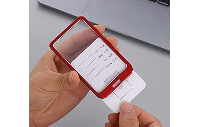 Kosh I Cards-Natural Hard Metal (Aluminum Alloy) ID Card Holder/Badge with Scratch Guard for Office ID Card (Pack of 10) (Red) - Image 5