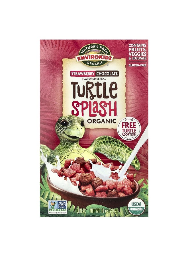 Nature's path Nature's Path, EnviroKidz, Organic Turtle Splash Cereal, Strawberry Chocolate, 10 oz (284 g) - Image 1