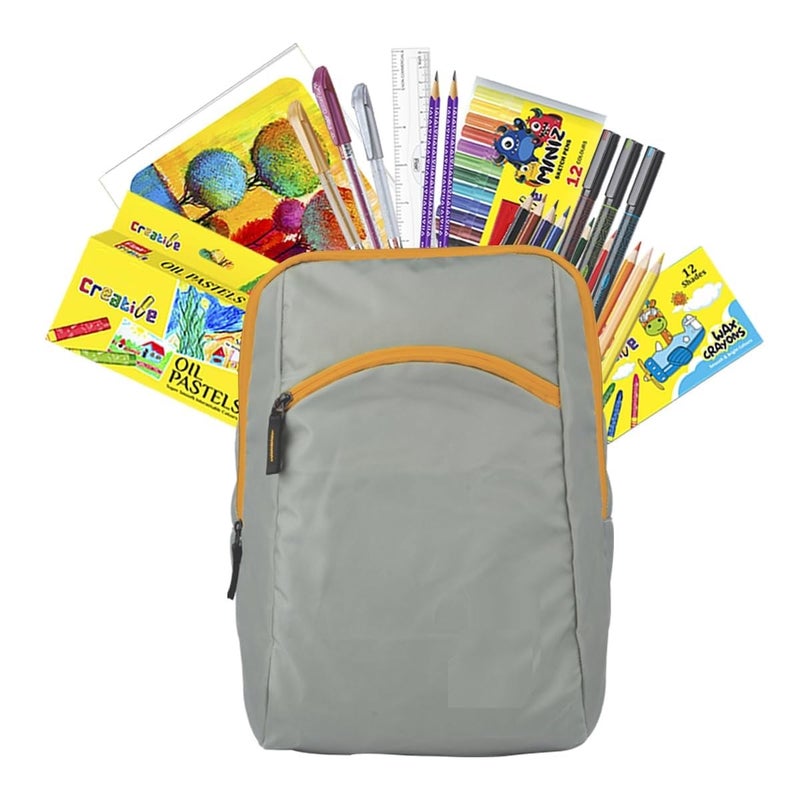53 Arts 53ARTS Creative Series Art Club Combination Smart Kit with Free Zipper Bag NonToxic Safe for Childrens A Complete Coloring Kit 12 Products 17 Units Body Color of Bag May Vary - Image 1