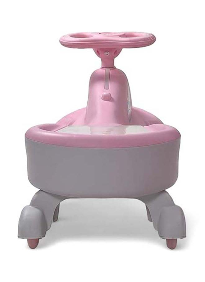 AL BADER Magic Swing Cars for Kids, Twister Magic Ride on Kids Car with LED Wheels, Kids Push Ride on Car With Lighted Seat, Strongest and Smoothest Twister Magic Ride Car for Kids With Music, Pink.  - Image 4