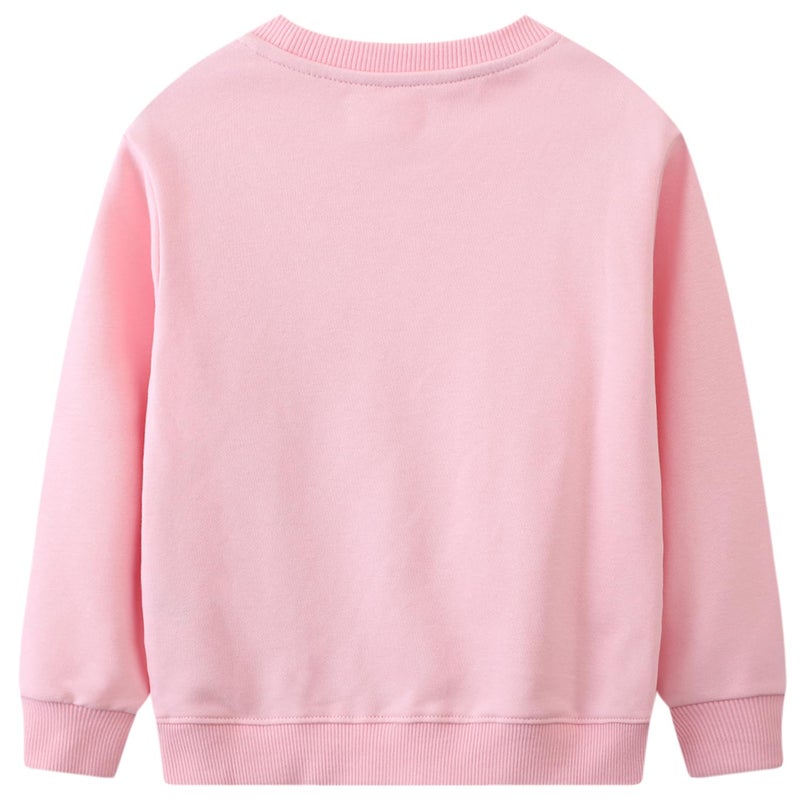 Bumeex Toddler Girl's Sweatshirt Unicorn Long Sleeve Shirt Spring Fall Winter Clothes Outfit Cotton Pullover Tops Outfits Clothing Pink Horses 3t - Image 3
