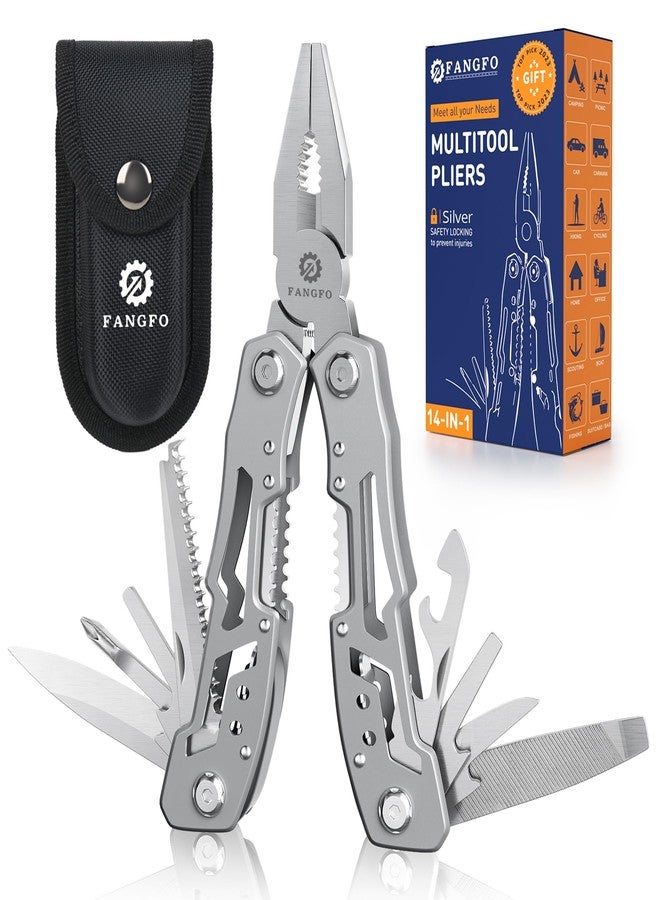 fangfo Rebar Multitool with Premium Replaceable Wire Cutters and Saw, - Image 1
