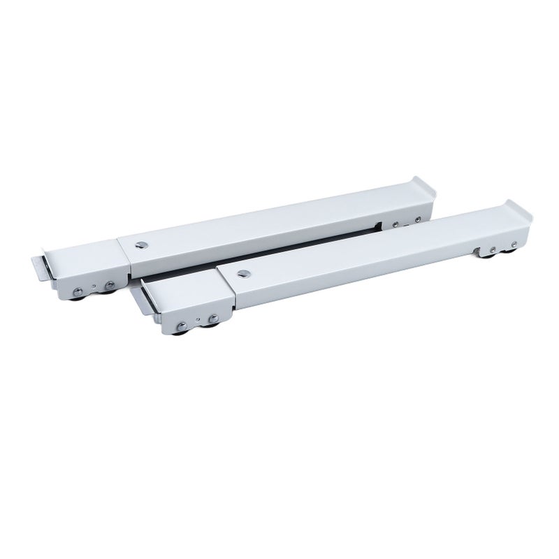 2PCS Furniture Appliances Rollers Iron Extendable Mobile Washing Machine Base Fridge Stand Dolly Movers with 24 Roller for Dryers Dishwashers White - Image 4