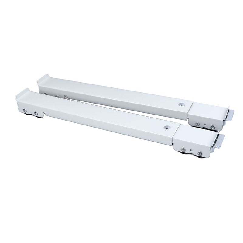 2PCS Furniture Appliances Rollers Iron Extendable Mobile Washing Machine Base Fridge Stand Dolly Movers with 24 Roller for Dryers Dishwashers White - Image 5