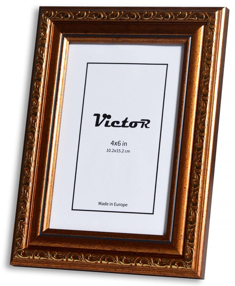 VictoR picture frame Chagall 4x6 brown gold frame  vintage antique frames with shutterprrof acrylic glass  baroque/antique - Image 3