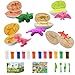 Fuijeuj Playdough Dinosaur Eggs Sets for Kids Ages 36Dino Dough Play Molds Toys GiftsPlay Clay Accessories Dinosaur Toys Present for 3 4 5 6 7 8 Year Old Girls Boys - Image 3