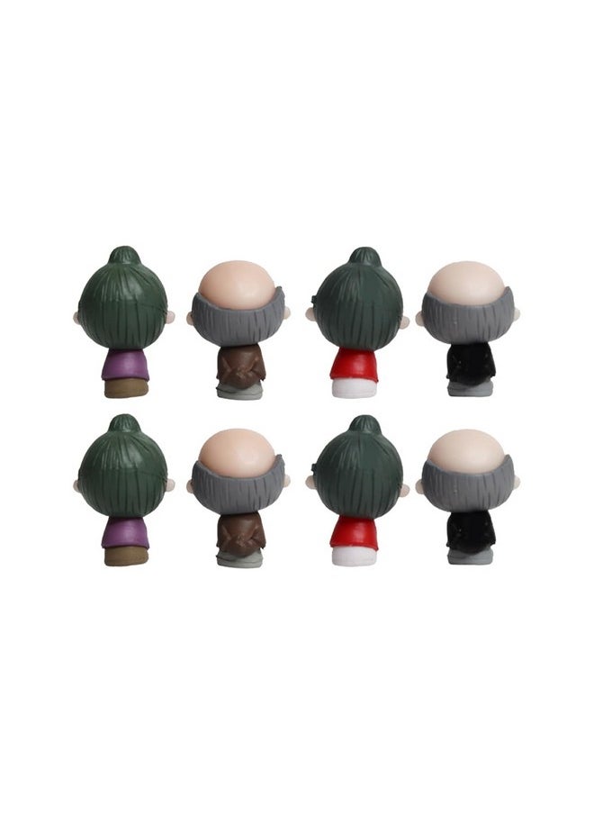 Wonderland - Wonderland Mini Loving Grand Parent-Black (8 pc) |Miniature Toys | Tiny Toys |Small Figures | Dollhouse| Fairy Garden Accessories| Unique Gifts - Image 1