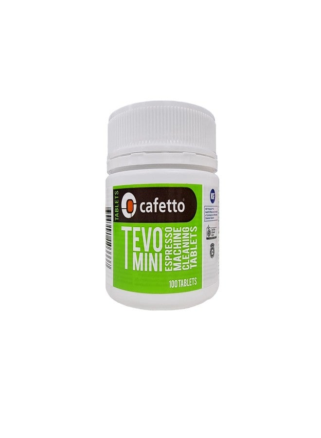 Cafetto Tevo Tablets Mini 1.5g 100 Tablets for manual and semi automatic espresso machines. Compatible with Breville, Sage, Gaggia, Rancilio, Rocket, ECM, Profitec, Lelit. - Image 1