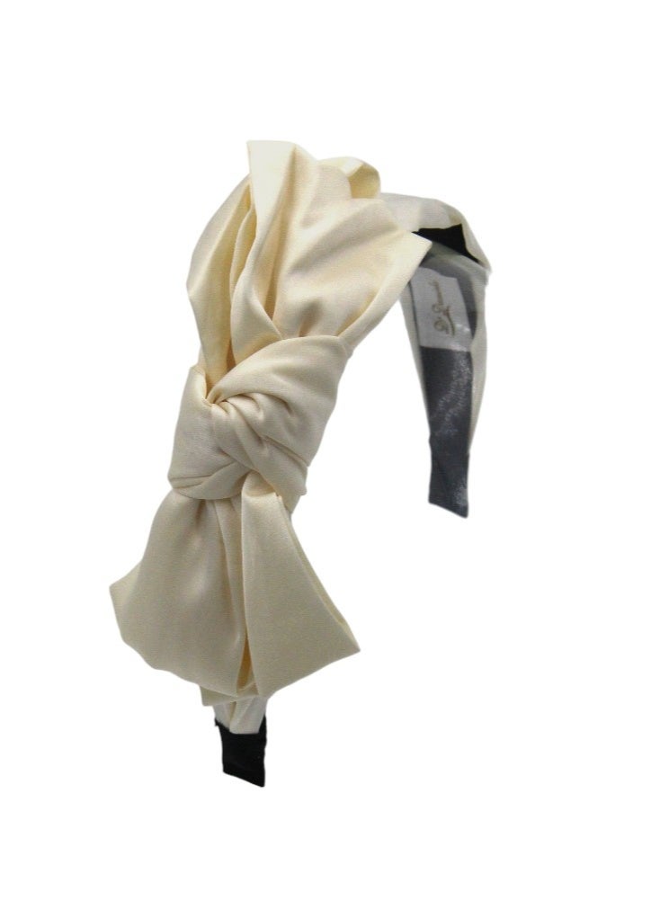 Bidani Top-knot headband - Cream - Image 2