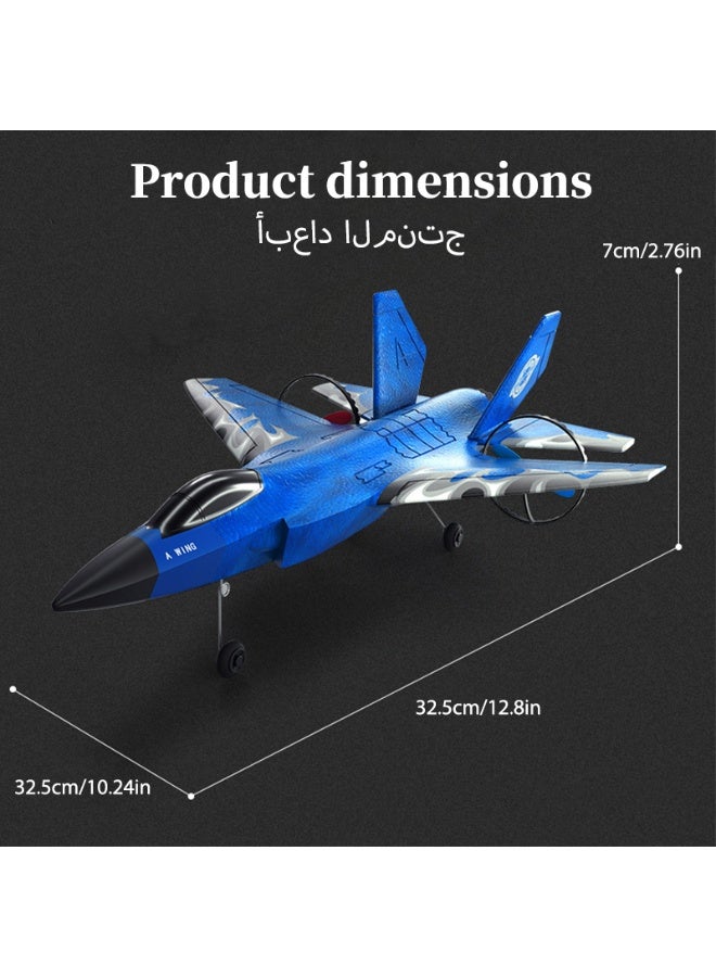 Remote-controlled aeroplane 2.4GHz remote-controlled fighter jet model toy Remote-controlled fighter jet 360° remote-controlled glider Aeroplane with lights Simulated F35 remote-controlled fighter jet aeroplane - Image 5