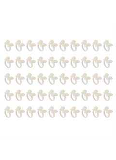ZJchao 50PcsSet Polish Gel Nail Chart Ring Flower Butterfly Manicure Tip for Nail Art Color Display Tool Color Display Ring For False Nail Art Polish Gel Tips Nail Display Ring Beige 